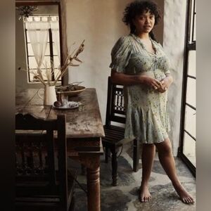 Doen Mira Dress Sz XS Blue Strawberry